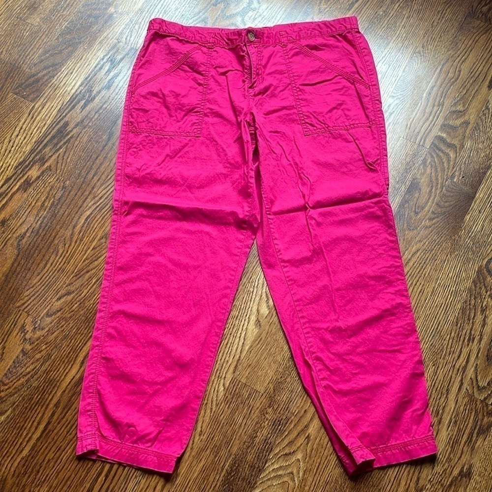 Hot PINK pants, size large, Merona, 100% Cotton